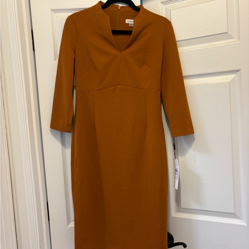 Calvin Klein Rust Orange Dress